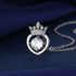925 Sterling Silver Necklace For Women Round Pendent Sparkling Pave CZ Necklace Fashion Anniversary Birthday Jewelry Gifts N755