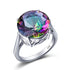 Garnet Wedding Ring Women Solid 925 Sterling Silver Rings Big Round Gemstone Ringly Carve Vintage Daily Fine Jewelry