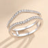 Newshe Full Moissanite 925 Sterling Silver Enhancers Wedding Band for Women Engagement Ring Size 5-12