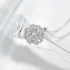 New Fashion Round Rotatable Dance Zircon Pendant Necklaces Women 925 Sterling Silver Jewelry Rhinestone CZ Choker Free Delivery