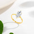 High Quality 14K Gold Rings for Women Marquise Cut 3ct VVS1 Moissanite Diamond Rings Au585 Luxury Jewelry for Engagement Trendy
