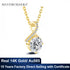 14K Gold Twist Round Cut Moissantie Diamond Necklace for Women Love Engagement k Gold Pendant Certificate Factory Wholesale