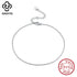 Rinntin S925 Silver Ankle Chain Bracelet for Women Girls Leg Foot Chain Summer Beach Style Trendy Foot Jewelry Accessories SA06