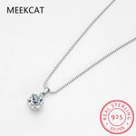 Real 1 Carat D Color Moissanite Bridal Pendant Necklace 100% 925 Sterling Silver Wedding Party Fine Jewelry Gift Wholesale