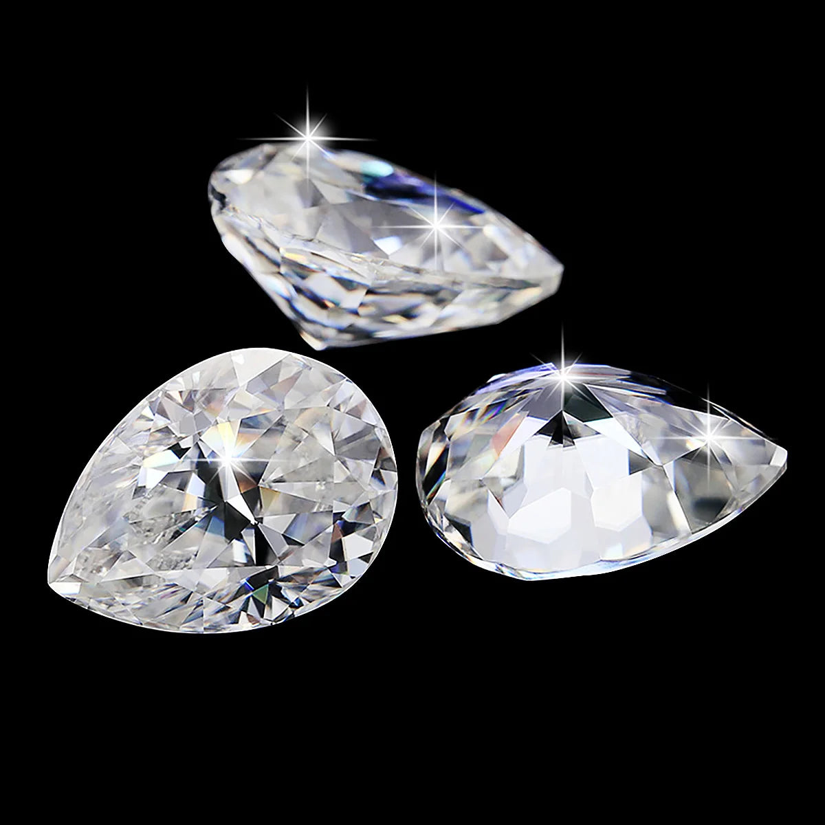 Pear Cut Moissanite 0.1ct to 13 ct Real Loose Moissanita D Color VVS1 Pass Diamond Test with GRA Certificate Gem Luxury Material