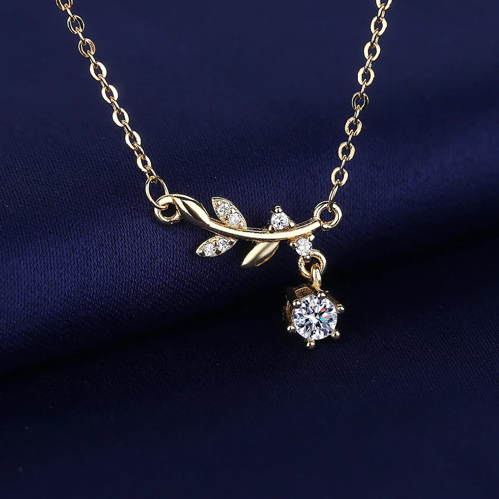 925 Sterling Silver Necklace For Women Round Pendent Sparkling Pave CZ Necklace Fashion Anniversary Birthday Jewelry Gifts N755