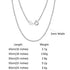 Rinntin 925 Sterling Silver Italian Handmade 1.2mm Chopin Chain Necklace for Women Fashion Simple Basic Neck Chain Jewelry SC53