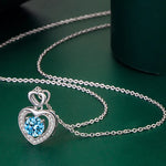New 925 Sterling Silver Jewelry Elegant Feather Zircon Pendants Necklaces Women Fashion Exquisite Symbol CZ Wild Clavicle Chain