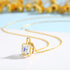 Unique Original 14K Gold Necklaces for Women Sugar Cube Asscher Cut 2ct Moissanite Diamond Stone AU585 Pendant Anniversary Gifts