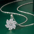 New 925 Sterling Silver Jewelry Elegant Feather Zircon Pendants Necklaces Women Fashion Exquisite Symbol CZ Wild Clavicle Chain