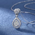 New Fashion 925 Sterling Silver Jewelry Round Zircon Pendants Necklaces Women Fine Semi Rhinestone Circle Clavicle Chain Choker