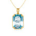 585 Gold Plated Pendants and Necklaces Real Solid 925 Sterling Silver Woman Pendants for Fine Jewelry