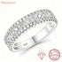 Newshe GRA Certified Moissanite Wedding Bands 925 Sterling Silver 14K Yellow Gold Plated Promise Engagement Rings