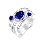 Real Silver 925 Ring For Women Mystic Rainbow Topaz Gemstone Ring Creative Statement Fashion Jewelry Wholesale Christmas Gifts
