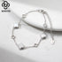 Rinntin Classic 925 Silver Four Leaf Clover Bracelet Hollow Clover Shaped Fashion for Women Girls Bracelet Birthday Gift GMB68