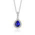 925 Sterling Silver Necklace For Women Round Pendent Sparkling Pave CZ Necklace Fashion Anniversary Birthday Jewelry Gifts
