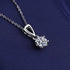 925 Sterling Silver Necklace For Women Round Pendent Sparkling Pave CZ Necklace Fashion Anniversary Birthday Jewelry Gifts