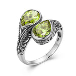 Woman Rings Rainbow Mystic Topaz Stone Eye of God Real 925 Silver Ring Female Dating Party Fine Jewelry