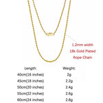 Rinntin Luxury 925 Sterling Silver Diamond-Cut Rope Chain Necklace For Men Women Fashion Italian Silver Neck Chain Jewelry SC29