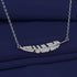 New Fashion 925 Sterling Silver Jewelry Round Zircon Pendants Necklaces Women Fine Semi Rhinestone Circle Clavicle Chain Choker