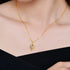 Love Is All Around Heart 14K Gold Pendant for Women k gold Au585 Necklace Moissanite Jewelry Mother's Day Valentine's Day Gifts