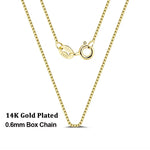 Rinntin 0.7mm Width 40cm-60CM Thin Real 925 Sterling Silver Slim Box Chain Necklace Women Girls Children Jewelry Collares SC07