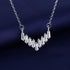 New Fashion 925 Sterling Silver Jewelry Round Zircon Pendants Necklaces Women Fine Semi Rhinestone Circle Clavicle Chain Choker