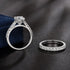 Newshe Certified Moissanite Wedding Ring Set for Women 925 Sterling Sliver 2Ct Brilliant Round Cut Luxury Engagement Rings