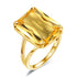 Original Rings for Women 925 Silver Citrine Crystal Engagement Finger Ring Gold Plated Antique Vintage Filigree Anniversary Gift