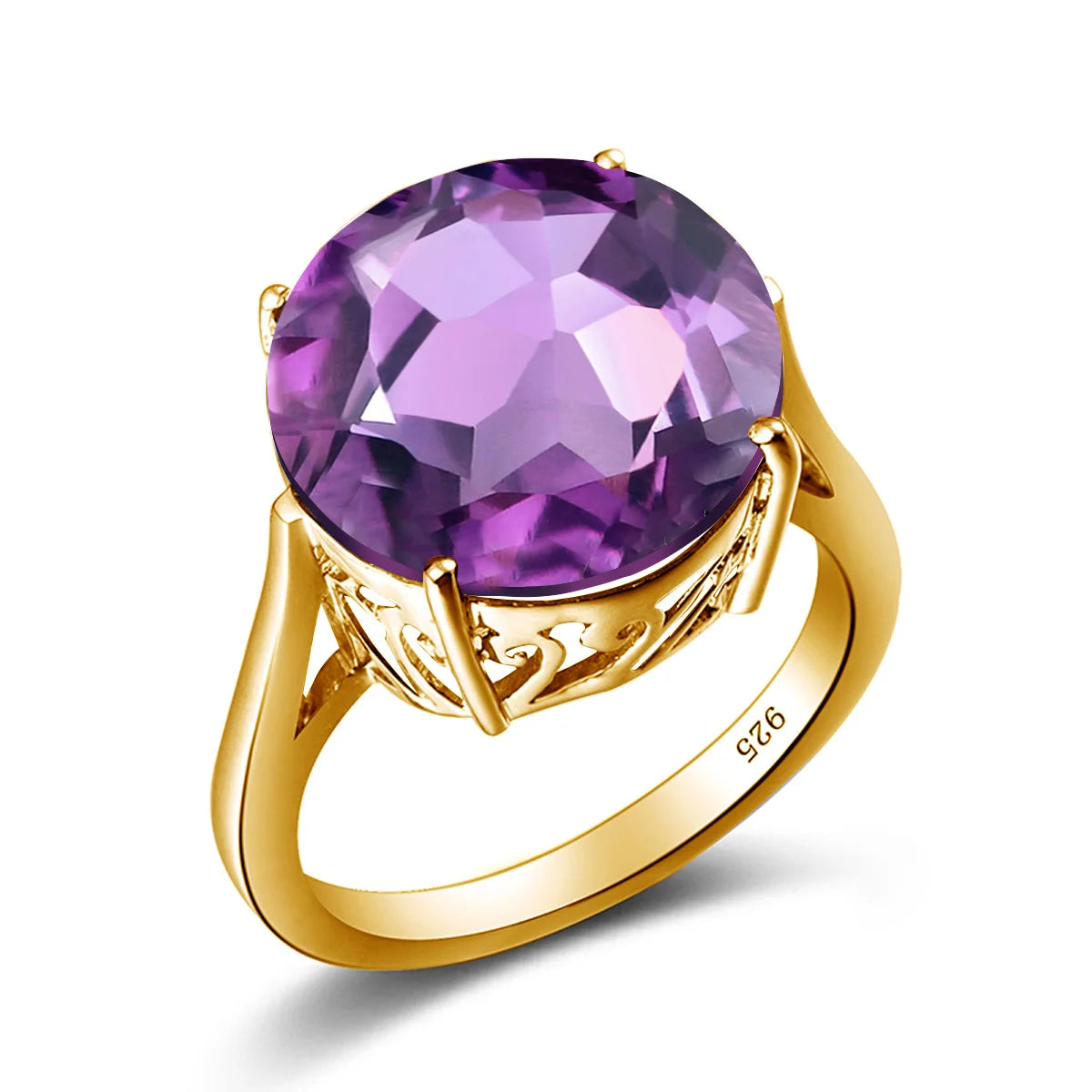 Garnet Wedding Ring Women Solid 925 Sterling Silver Rings Big Round Gemstone Ringly Carve Vintage Daily Fine Jewelry