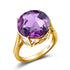 Garnet Wedding Ring Women Solid 925 Sterling Silver Rings Big Round Gemstone Ringly Carve Vintage Daily Fine Jewelry