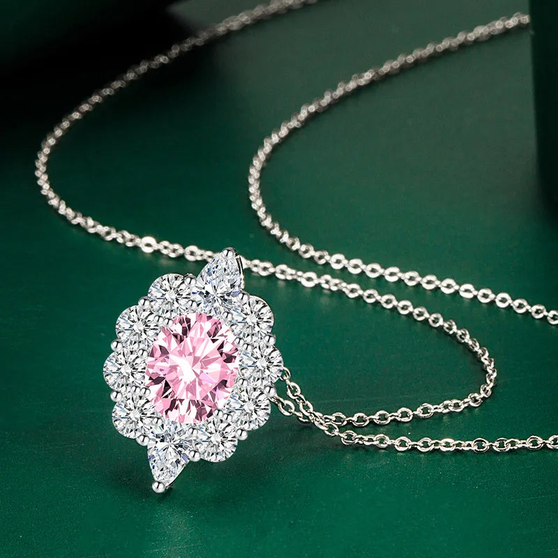New 925 Sterling Silver Jewelry Elegant Feather Zircon Pendants Necklaces Women Fashion Exquisite Symbol CZ Wild Clavicle Chain