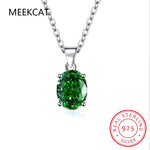 Natural Garnet Amethyst Citrine Peridot Blue Topaz 925 Sterling Silver Pendant Necklace Gemstone Jewelry 45cm Chain