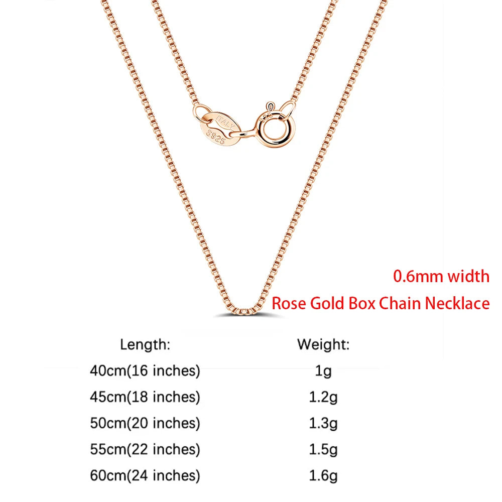 Rinntin 925 Sterling Silver Italian Handmade 1.2mm Chopin Chain Necklace for Women Fashion Simple Basic Neck Chain Jewelry SC53