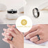 Newshe Black White Gold Color Men's Wedding Band 8mm Matte Brushed Tungsten Rings for Him Cubic Zircon Size 8-13