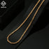 Rinntin 925 Sterling Silver Italian 2.5mm Flat Byzantine Link Chain Necklace for Women Vintage Silver Dainty Jewelry SC79