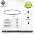 Rinntin 925 Sterling Silver 2.8mm Flat Mesh Chain Bracelets Hight-Quality Bangle Chain Simple Women Men Daily Accessories SB216