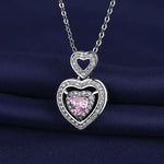 New Fashion 925 Sterling Silver Jewelry Round Zircon Pendants Necklaces Women Fine Semi Rhinestone Circle Clavicle Chain Choker