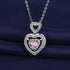 New Fashion 925 Sterling Silver Jewelry Round Zircon Pendants Necklaces Women Fine Semi Rhinestone Circle Clavicle Chain Choker