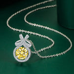 New 925 Sterling Silver Jewelry Elegant Feather Zircon Pendants Necklaces Women Fashion Exquisite Symbol CZ Wild Clavicle Chain