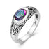 Retro Real 925 Sterling Silver Peridot Rings For Women 6*8mm Oval Gemstones Wedding Enagement Famous Brand Jewelry