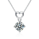 New Fashion 925 Sterling Silver Jewelry Round Zircon Pendants Necklaces Women Fine Semi Rhinestone Circle Clavicle Chain Choker