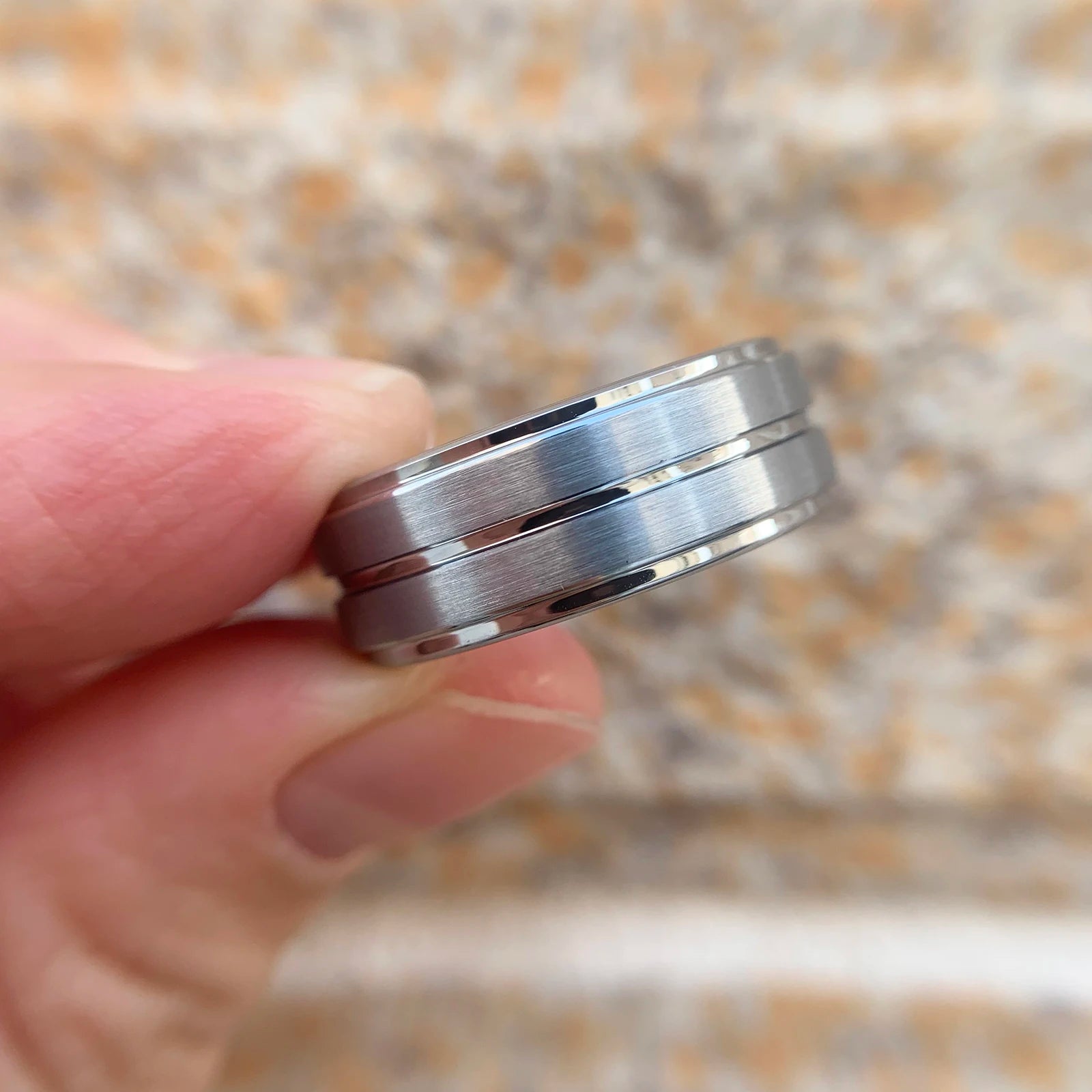 Newshe Mens Wedding Band Tungsten Carbide Rings Fashion Groove Ring 8mm Charm Jewelry Party Anniversary Gift Never Fade