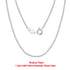 Rinntin 14K Gold 925 Sterling Silver Italian Chopin Chain Necklace for Women Fashion Handmade Basic Neck Chain Jewelry SC53