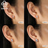 Rinntin Pear Shape 0.5-2CT Moissanite Earrings GRA Certified Shiny Diamond Ear Jewelry Solid 925 Silver Stud Earring Gift SMOE01