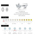 D Color Moissanite Screw Helix Earring 925 Sterling Silver Crown Design Heart Stud Earrings