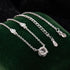 1CT Brilliant cut Moissanite Necklace for Women Solitaire Pendant Luxury Female Neck Chain 925 Sterling Silver 100%