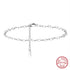 Rinntin Genuine 925 Sterling Silver Ball Faceted Bead Chain Anklets Fashion Women Summer Foot Bracelet Ankle Straps Jewelry SA80