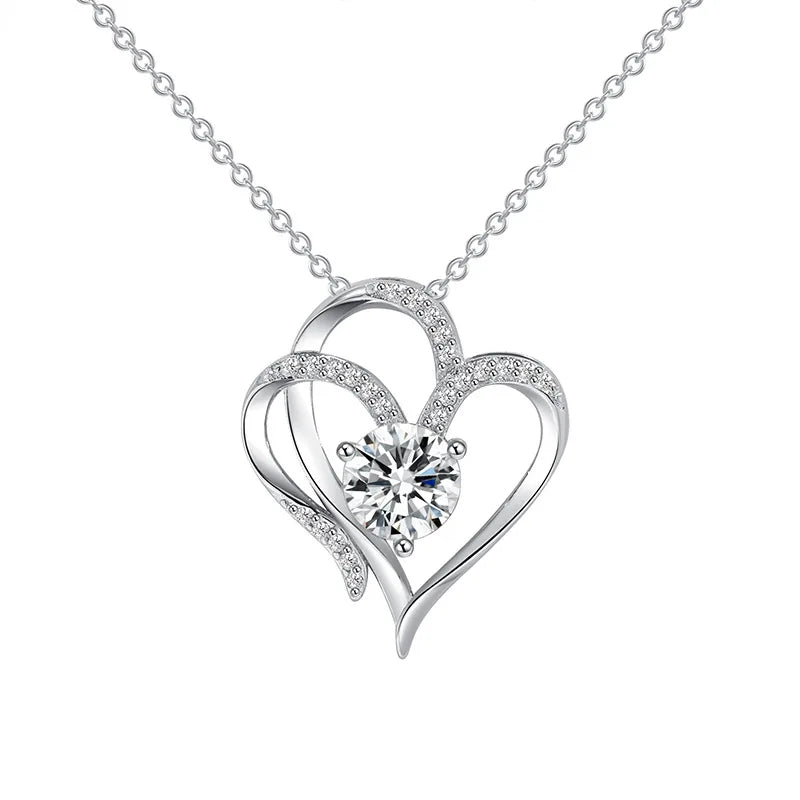 925 Sterling Silver Floral Clavicle Chain Necklace Sparkling Zircon Women's Pendant Necklace Birthday Party Gift Jewelry Gift