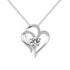 925 Sterling Silver Floral Clavicle Chain Necklace Sparkling Zircon Women's Pendant Necklace Birthday Party Gift Jewelry Gift
